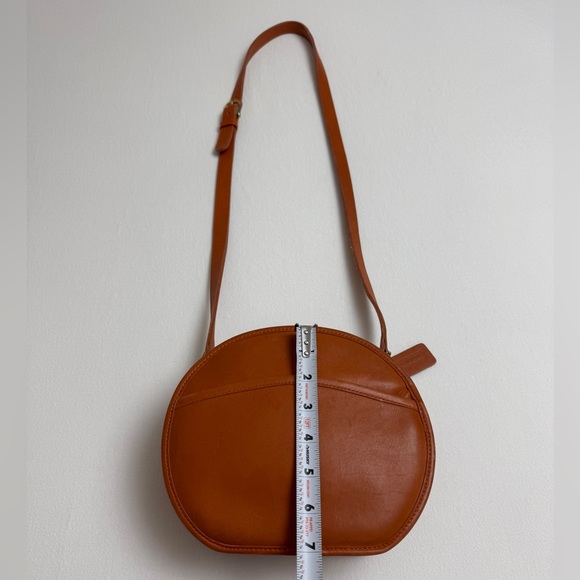 Vintage COACH Mango Orange Leather Shoulder Bag Glove Tanned USA Made Rare Retro - Picture 5 of 16